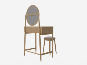 Dressing Table with stool Ercol Salina Modello 3D