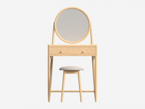 Dressing Table with stool Ercol Salina Modello 3D