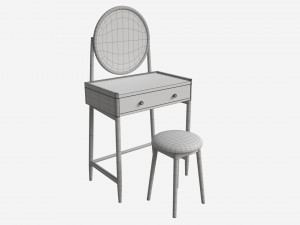 Dressing Table with stool Ercol Salina Modello 3D