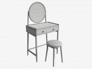 Dressing Table with stool Ercol Salina 3D Model