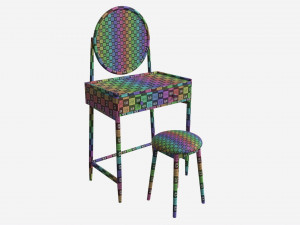 Dressing Table with stool Ercol Salina Modello 3D