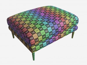 Footstool Ercol Aosta Modèle 3D