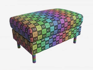 Footstool Ercol Avanti 3D Model