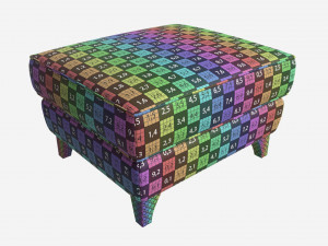 Footstool Ercol Enna 3D मॉडल
