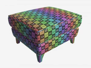Footstool Ercol Enna 3D Model