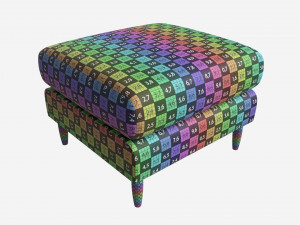 Footstool Ercol Loreta Modèle 3D