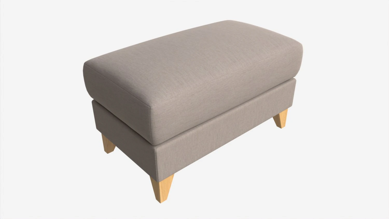 Footstool Ercol Novara 3D Model .c4d .max .obj .3ds .fbx .stl .blend 