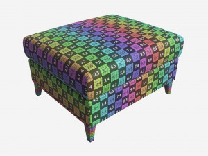 Footstool Storage Ercol Trieste Modèle 3D