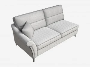 Large LHF Unit Ercol Trieste 3D Model