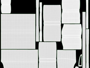 Large LHF Unit Ercol Trieste 3D Model