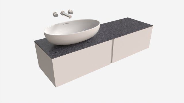 Laufen Ilbagnoalessi Bowl Washbasin With Overflow Modello 3D .c4d .max .obj .3ds .fbx .stl .blend 