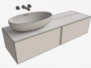 Laufen Ilbagnoalessi Bowl Washbasin With Overflow 3D Model