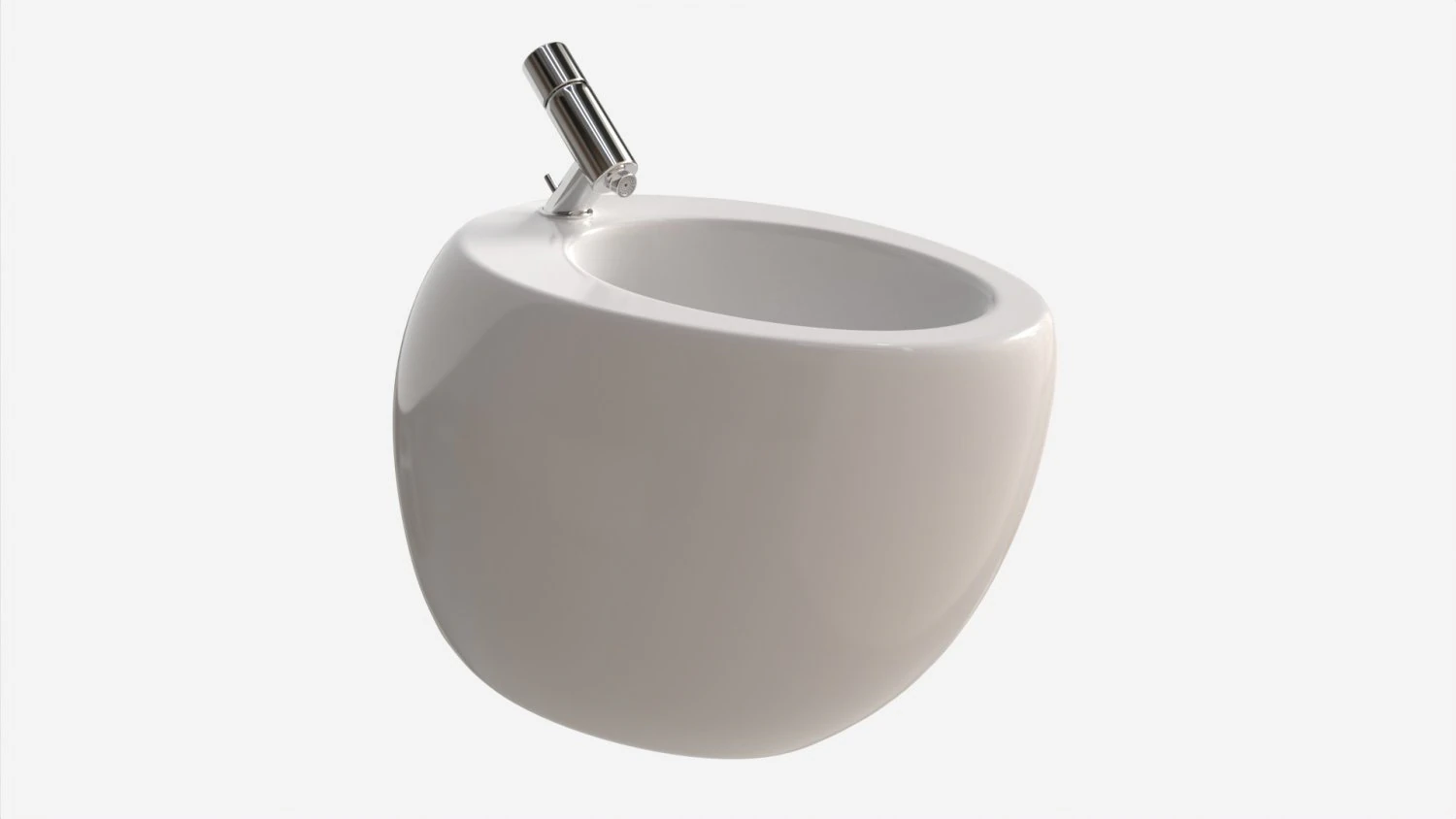 Laufen Ilbagnoalessi Floorstanding Bidet 3D Model .c4d .max .obj .3ds .fbx .stl .blend