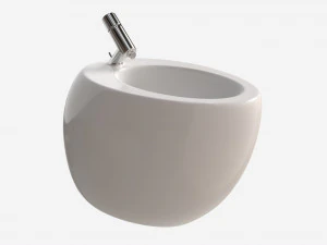 Bidet podłogowy Laufen Ilbagnoalessi Model 3D