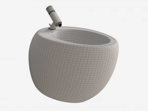 Laufen Ilbagnoalessi Floorstanding Bidet 3D Model