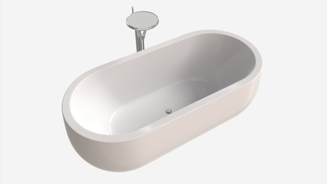 Laufen Ilbagnoalessi Freestanding Bathtub 01 Modèle 3D .c4d .max .obj .3ds .fbx .stl .blend 