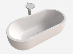 Laufen Ilbagnoalessi Freestanding Bathtub 01 3D 모델