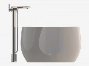 Laufen Ilbagnoalessi Freestanding Bathtub 01 3D Model