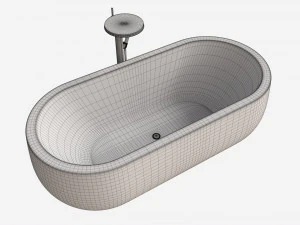 Laufen Ilbagnoalessi Freestanding Bathtub 01 3D Model