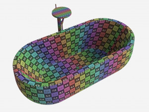 Laufen Ilbagnoalessi Freestanding Bathtub 01 Modèle 3D