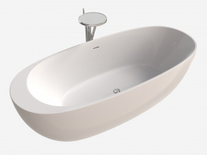 Laufen Ilbagnoalessi Freestanding Bathtub 02 3D 모델