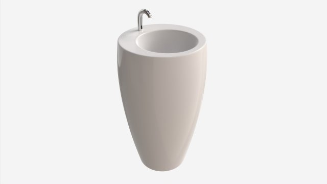 Laufen Ilbagnoalessi Freestanding Washbasin 3D 모델 .c4d .max .obj .3ds .fbx .stl .blend 