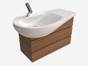 Laufen Ilbagnoalessi Vanity Washbasin 900 01 3D 모델