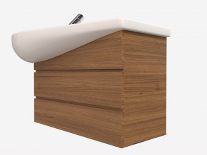 Laufen Ilbagnoalessi Vanity Washbasin 900 01 Modello 3D
