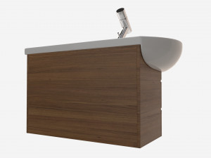 Laufen Ilbagnoalessi Vanity Washbasin 900 01 Modello 3D
