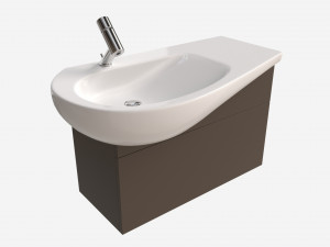 Laufen Ilbagnoalessi Vanity Washbasin 900 02 3D 모델