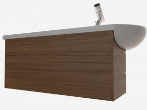 Laufen Ilbagnoalessi Vanity Washbasin 1200 01 3D Model