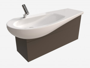 Laufen Ilbagnoalessi Vanity Washbasin 1200 02 3D 모델