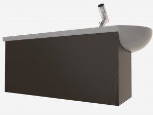 Laufen Ilbagnoalessi Vanity Washbasin 1200 02 Model 3D