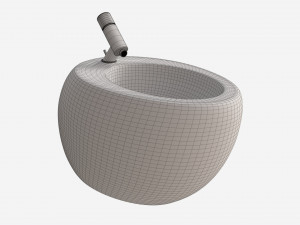 Laufen Ilbagnoalessi Wall-Hung Bidet Modello 3D