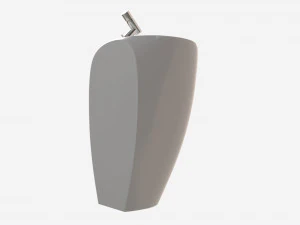 Laufen Ilbagnoalessi Washbasin With Integrated Pedestal 3D Model