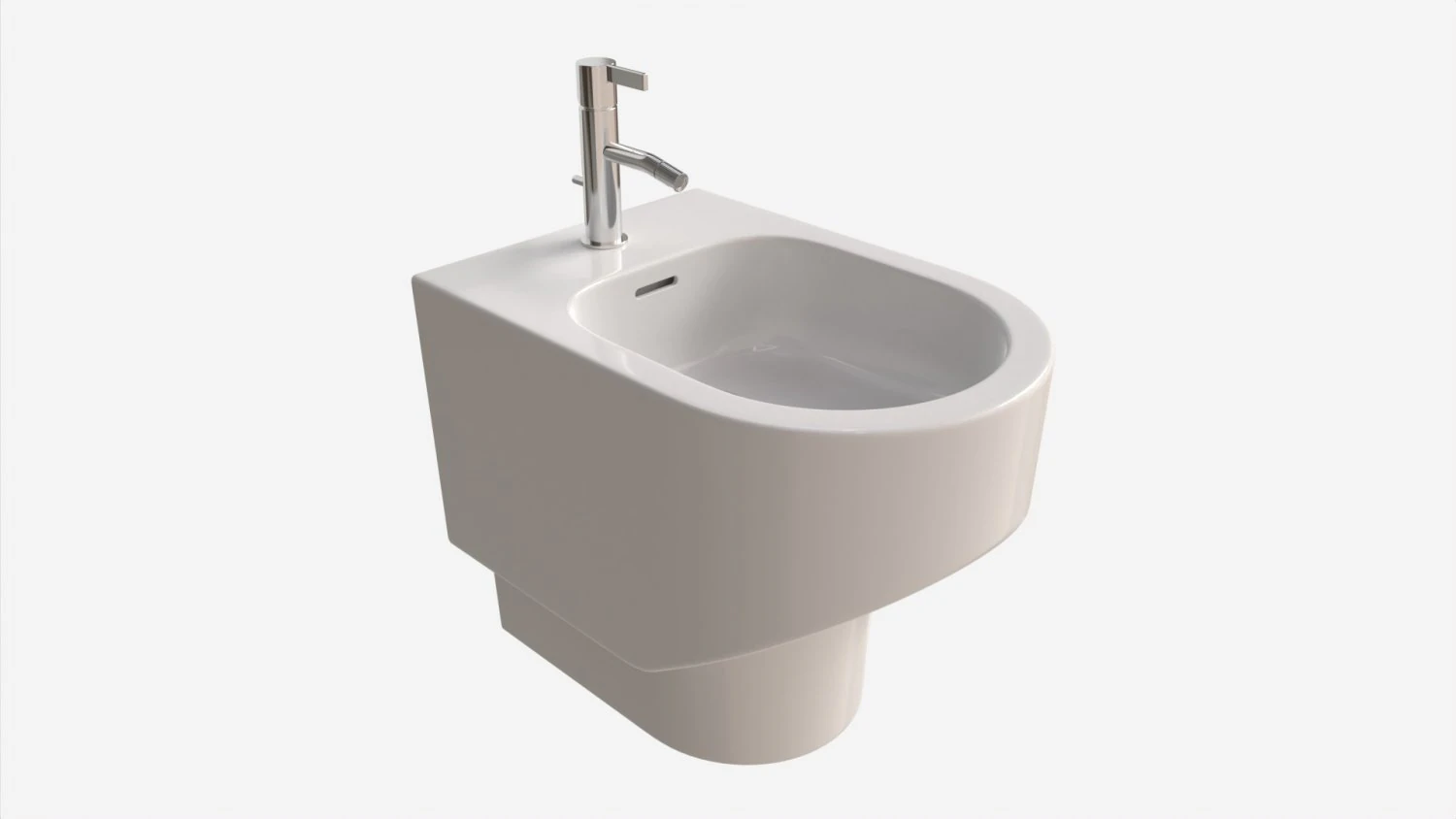 Laufen Sonar Floorstanding bidet 3D Model .c4d .max .obj .3ds .fbx .stl .blend 