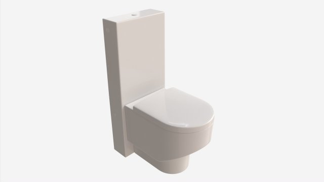 Laufen Sonar Floorstanding WC 01 Modello 3D .c4d .max .obj .3ds .fbx .stl .blend 