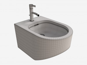 Laufen Sonar Wall-hung bidet Modelo 3D