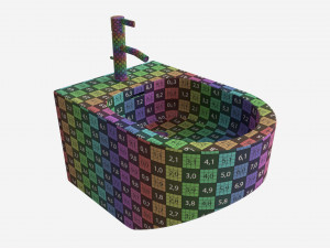 Laufen Sonar Wall-hung bidet Modelo 3D