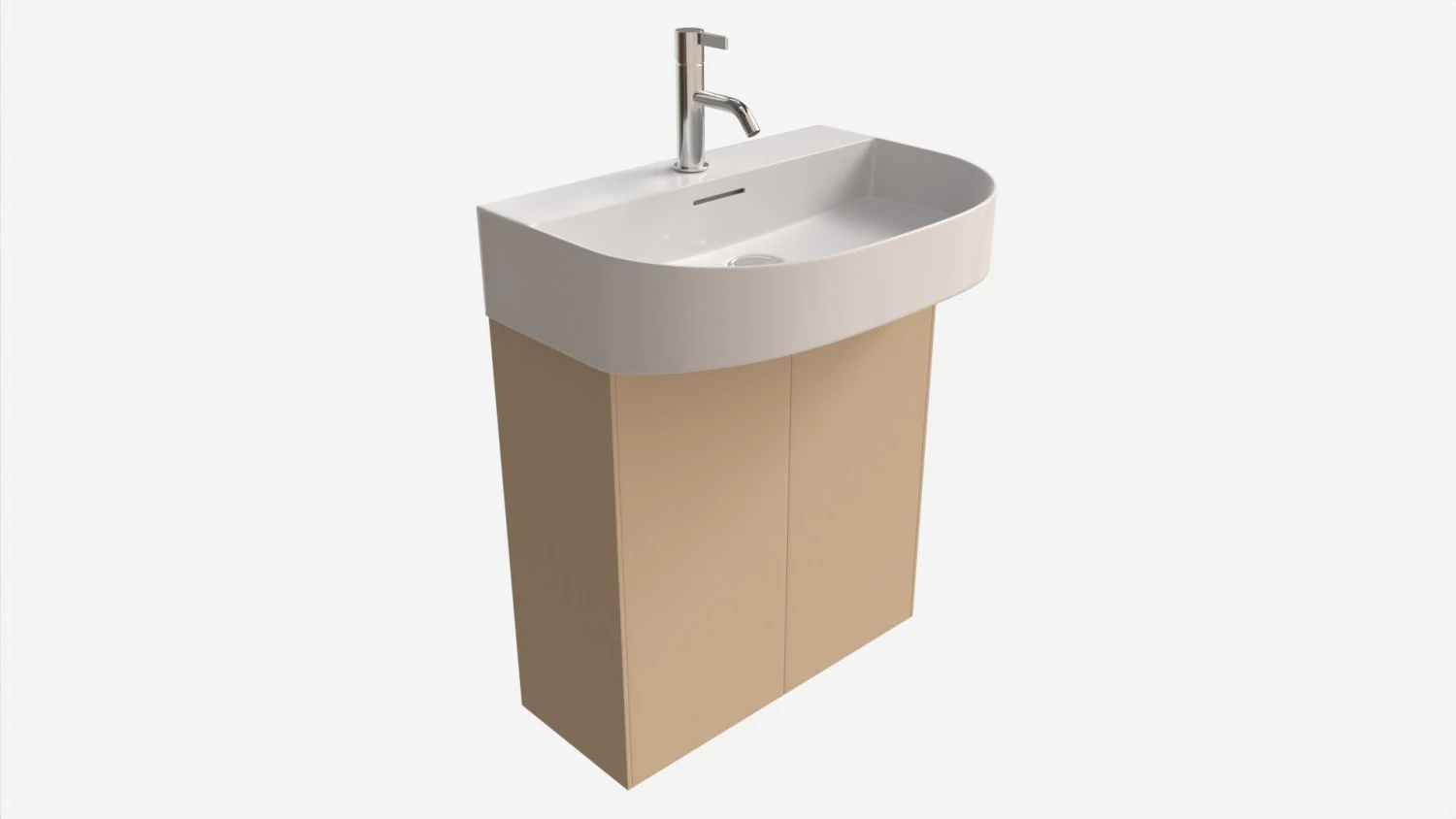 Laufen Sonar Washbasin 600 3D Model .c4d .max .obj .3ds .fbx .stl .blend 