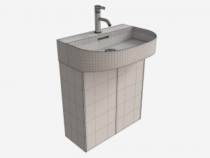 Laufen Sonar Washbasin 600 Model 3D