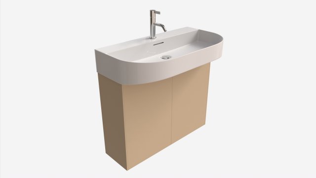 Laufen Sonar Washbasin 800 3D मॉडल .c4d .max .obj .3ds .fbx .stl .blend 
