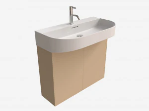 Laufen Sonar Waschbecken 800 3D Modell