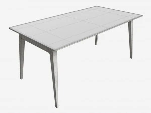 Medium Extending Table Ercol Lugo 3D Model