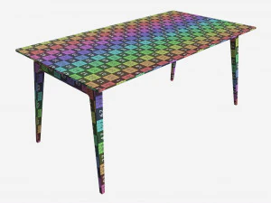 Medium Extending Table Ercol Lugo 3D Model