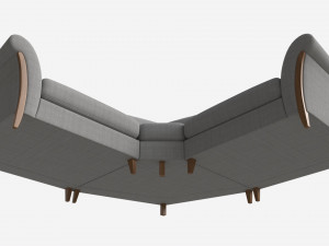 Module Corner Sofa Ercol Trieste 01 Modelo 3D