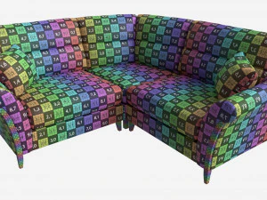 Module Corner Sofa Ercol Trieste 02 3D Model