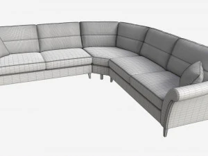 Sof&aacute; M&oacute;dulo de Canto Ercol Trieste 03 Modelo 3D