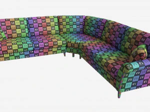 Sof&aacute; M&oacute;dulo de Canto Ercol Trieste 03 Modelo 3D