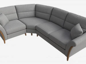 Module Corner Sofa Ercol Trieste 04 3D Model